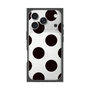 プレミアムスクエアケース［ シンプルドット - Black ］