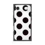 プレミアムスクエアケース［ シンプルドット - Black ］