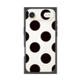 プレミアムスクエアケース［ シンプルドット - Black ］