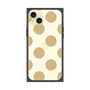 プレミアムスクエアケース［ シンプルドット - Beige ］
