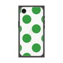 プレミアムスクエアケース［ シンプルドット - Green ］