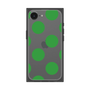 プレミアムスクエアケース［ シンプルドット - Green ］