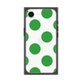 プレミアムスクエアケース［ シンプルドット - Green ］