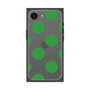 プレミアムスクエアケース［ シンプルドット - Green ］