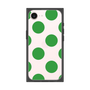 プレミアムスクエアケース［ シンプルドット - Green ］