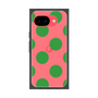 プレミアムスクエアケース［ シンプルドット - Green ］