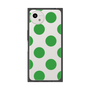プレミアムスクエアケース［ シンプルドット - Green ］