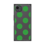 プレミアムスクエアケース［ シンプルドット - Green ］