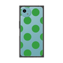 プレミアムスクエアケース［ シンプルドット - Green ］