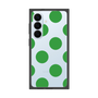 プレミアムスクエアケース［ シンプルドット - Green ］