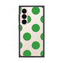 プレミアムスクエアケース［ シンプルドット - Green ］