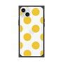 プレミアムスクエアケース［ シンプルドット - Yellow ］