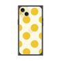 プレミアムスクエアケース［ シンプルドット - Yellow ］