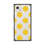 プレミアムスクエアケース［ シンプルドット - Yellow ］