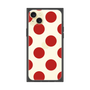 プレミアムスクエアケース［ シンプルドット - Red ］