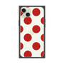 プレミアムスクエアケース［ シンプルドット - Red ］