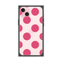プレミアムスクエアケース［ シンプルドット - Pink ］