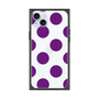 プレミアムスクエアケース［ シンプルドット - Purple ］