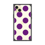 プレミアムスクエアケース［ シンプルドット - Purple ］