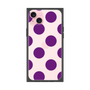 プレミアムスクエアケース［ シンプルドット - Purple ］