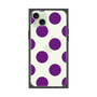 プレミアムスクエアケース［ シンプルドット - Purple ］