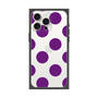 プレミアムスクエアケース［ シンプルドット - Purple ］