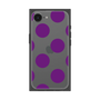 プレミアムスクエアケース［ シンプルドット - Purple ］