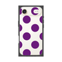 プレミアムスクエアケース［ シンプルドット - Purple ］