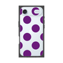 プレミアムスクエアケース［ シンプルドット - Purple ］