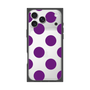 プレミアムスクエアケース［ シンプルドット - Purple ］