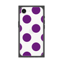 プレミアムスクエアケース［ シンプルドット - Purple ］