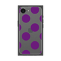 プレミアムスクエアケース［ シンプルドット - Purple ］