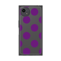 プレミアムスクエアケース［ シンプルドット - Purple ］