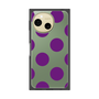 プレミアムスクエアケース［ シンプルドット - Purple ］