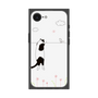 プレミアムスクエアケース［ 夢中に覗く三毛ねこ ］