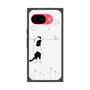プレミアムスクエアケース［ 夢中に覗く三毛ねこ ］