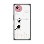 プレミアムスクエアケース［ 夢中に覗く三毛ねこ ］