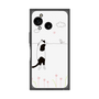 プレミアムスクエアケース［ 夢中に覗く三毛ねこ ］