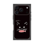 プレミアムスクエアケース［ 食いしん坊なねこ - Black ］