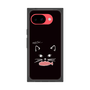 プレミアムスクエアケース［ 食いしん坊なねこ - Black ］