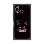プレミアムスクエアケース［ 食いしん坊なねこ - Black ］