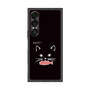プレミアムスクエアケース［ 食いしん坊なねこ - Black ］