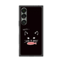 プレミアムスクエアケース［ 食いしん坊なねこ - Black ］