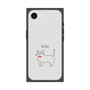 プレミアムスクエアケース［ 蝶ネクタイねこ - White ］