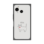 プレミアムスクエアケース［ 蝶ネクタイねこ - White ］