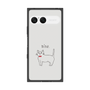 プレミアムスクエアケース［ 蝶ネクタイねこ - White ］