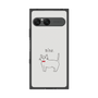 プレミアムスクエアケース［ 蝶ネクタイねこ - White ］