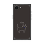 プレミアムスクエアケース［ 蝶ネクタイねこ - Black ］