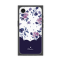 プレミアムスクエアケース［ ツインドットフラワー - Navy ］