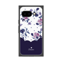 プレミアムスクエアケース［ ツインドットフラワー - Navy ］